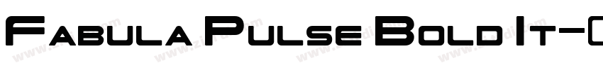 Fabula Pulse Bold It字体转换